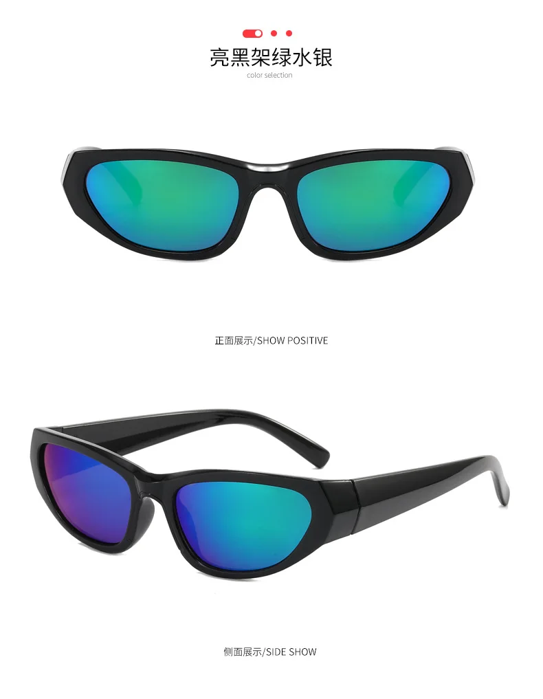 Neue rechteckige Sonnenbrillen für Damen und Herren, Vintage-Stil, Nachtclub, Hip-Hop, Punk, Sonnenbrillen, Trend, weiblich, Unisex, Y2K-Brillen für Damen – Detail 11
