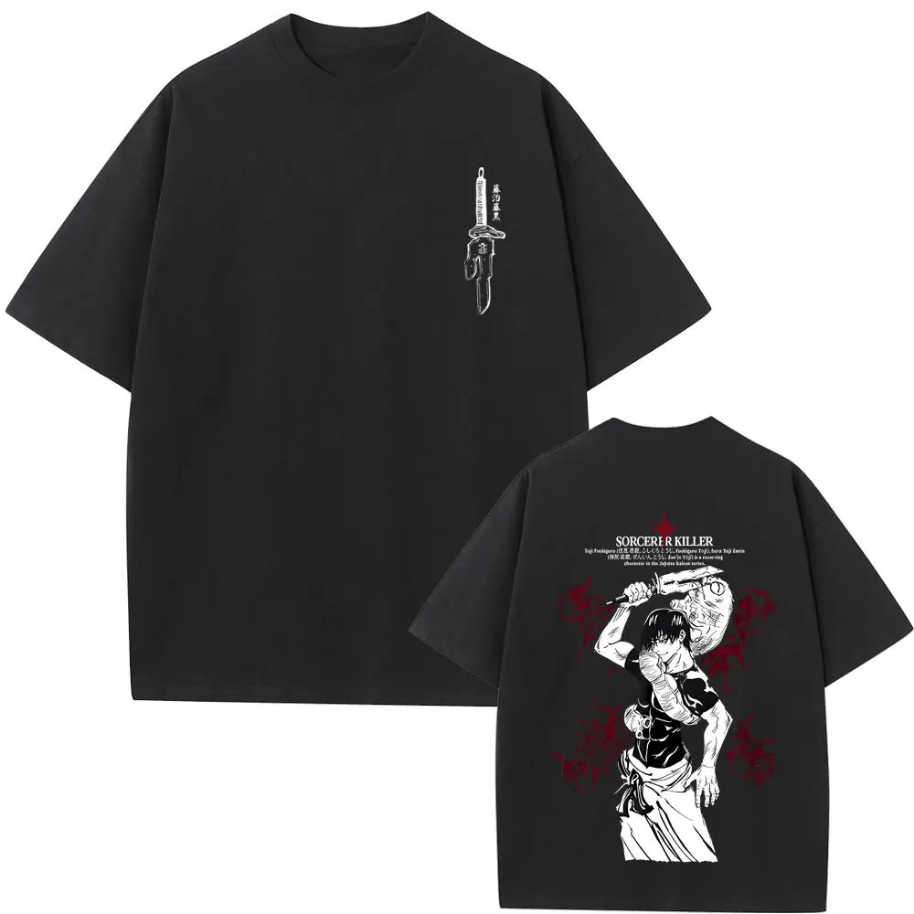 

Anime Jujutsu Kaisen Fushiguro Toji Sorcerer Killer T-shirt Men Women Casual Cotton T Shirts Men's Manga Oversized Streetwear