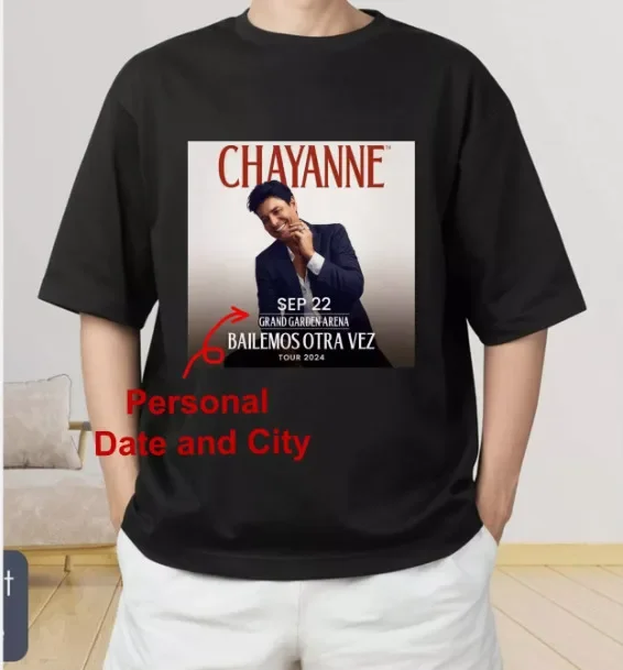 Chayanne Bailemos Otra Vez 2024 Tour Shirt, Custom Date Tour Shirt