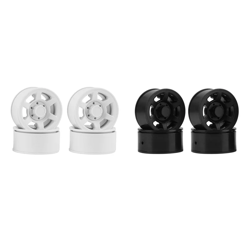 Hot-4PCS 85Mm 1.55 Inch Beadlock Velgen Banden Set Voor 1/10 RC Crawler Auto Axiale Yeti Jr RC4WD D90 TF2 Tamiya CC01