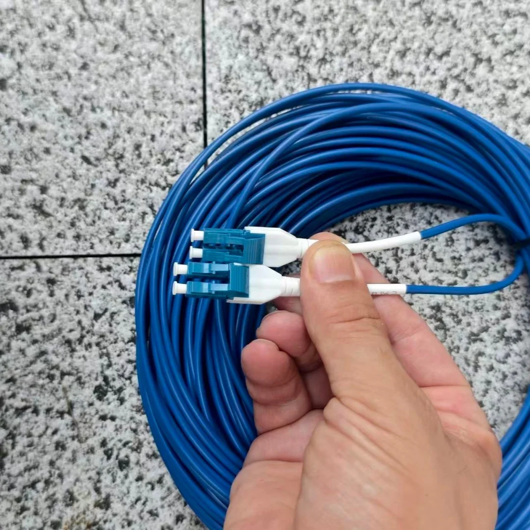 armored jumper 2C 1M-120M 2 cores LC uniboot singlemode 3.0mm optical fiber patch cord duplex 50m 60m 80m 100m 20M