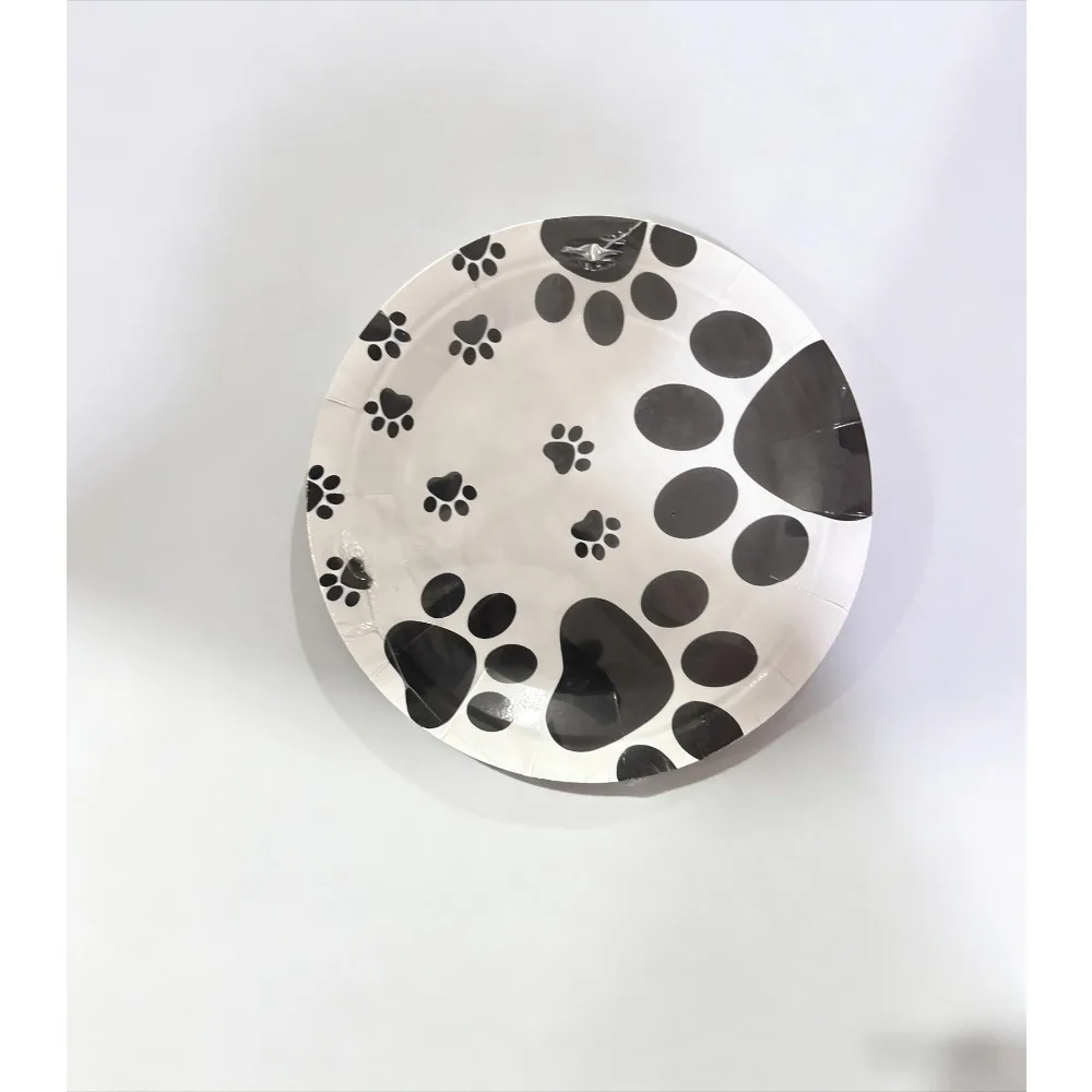 

PESENAR Animal Paw Paper Plates for Jungle Safari and Zoo Themed Party