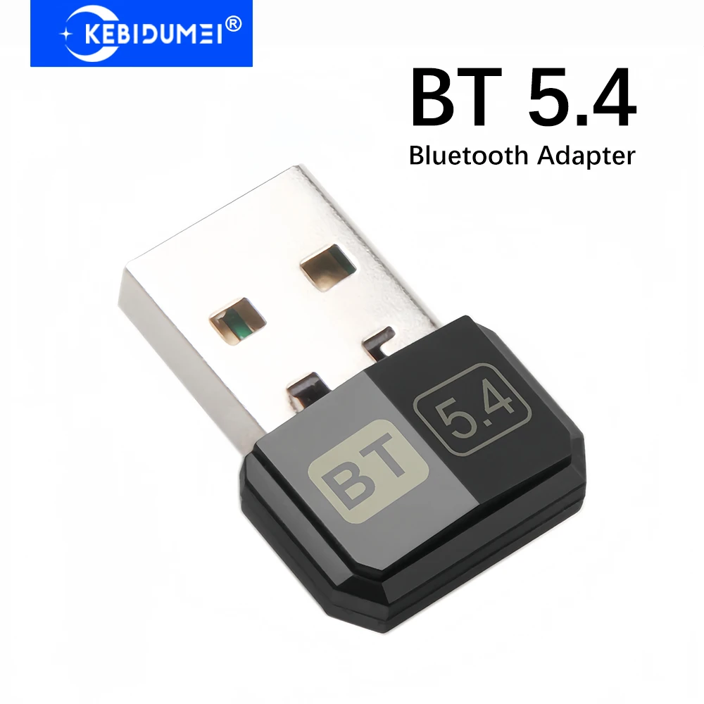 

KEBIDUMEI USB Bluetooth 5.4 Adapter Music Audio Receiver USB Transmitter USB Dongle Adapter for Laptop Wireless Mouse Keyborad