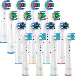 4/12/16Pcs Replacement Toothbrush Heads Compatible with Oral-B Braun Professional Electric Toothbrush Heads Brush Heads