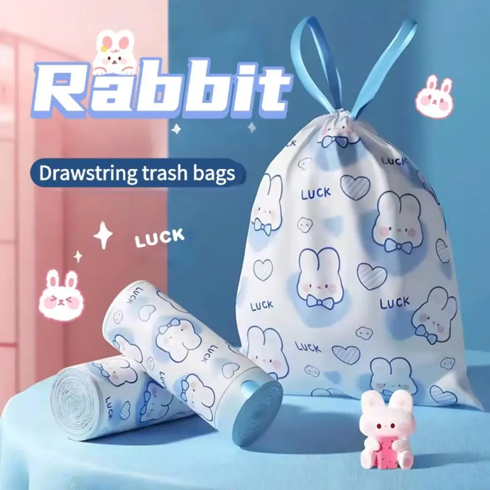 45x45cm Verstärkter Müllbeutel mit Kordelzug, Großer Einweg-Plastik-Müllsack, Für den täglichen Gebrauch in Haus, Küche und Büro