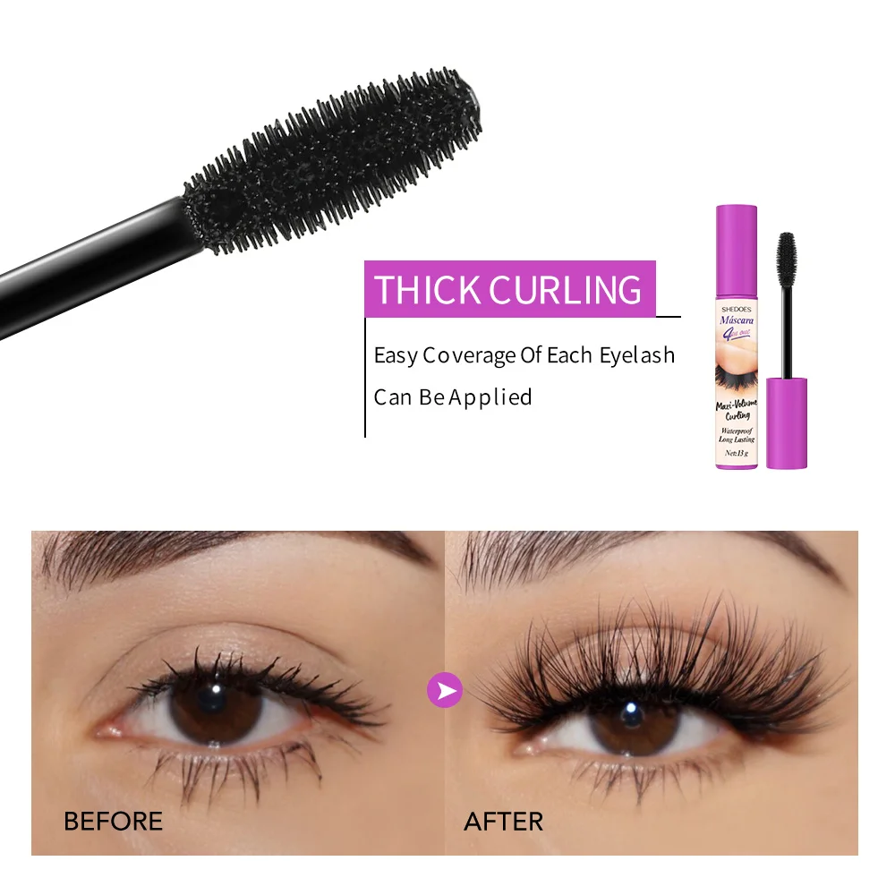 4Dマスカラは長持ちし、細く、カールし、濃く、防水性があり、汗に強く、にじみません。