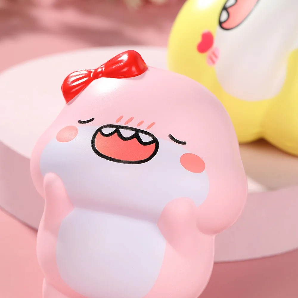 Kreatywna lalka Happy Fat Shark PU Slow Rebound Stress Relieving Toy Funny Slow Rising Squeeze Sensory Fidget For Toy Kids Adult