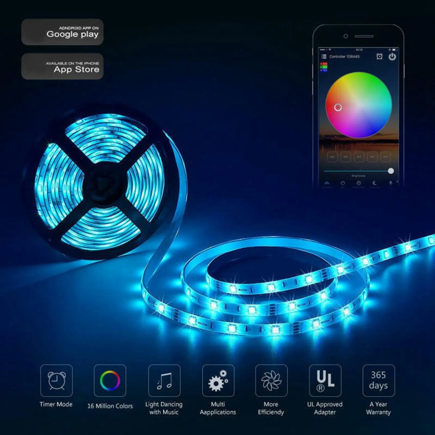 

THIVN-2X беспроводной Bluetooth светодиодный диммер пульт дистанционного управления DC5-24V управление подключением через приложение для телефона для RGB световой ленты таймер переключатель