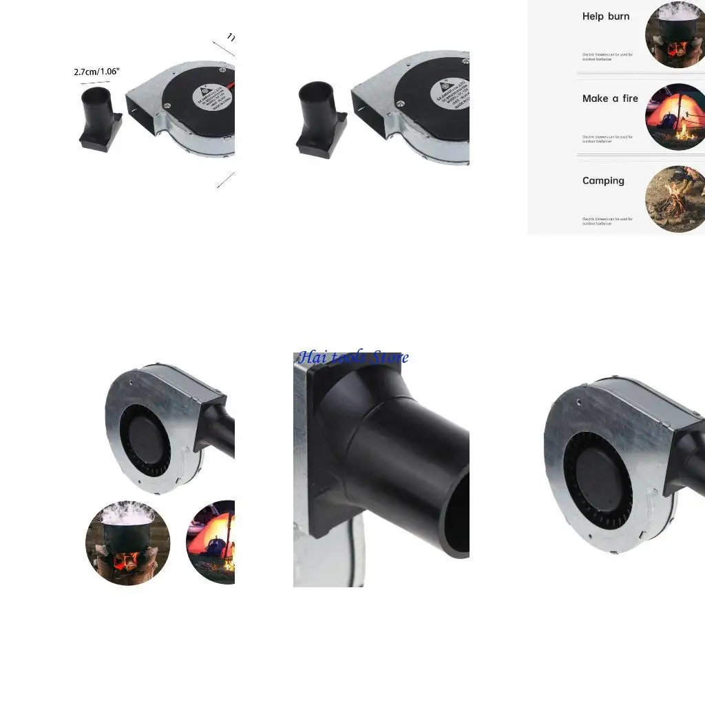 

X37E 11028 100V 220V BBQ вентилятор DC12V 2A Большой поток воздуха 5000 об / мин Регулируемая скорость приготовление пищи с