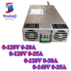 Cargador de litio ajustable tsw 2400W 0 - 120V 0-20A 0-25A 0-30a 140V 24V 36V 48V 54,6 V 60V 72V 96V 108V 140V 25A LTO lifepo4