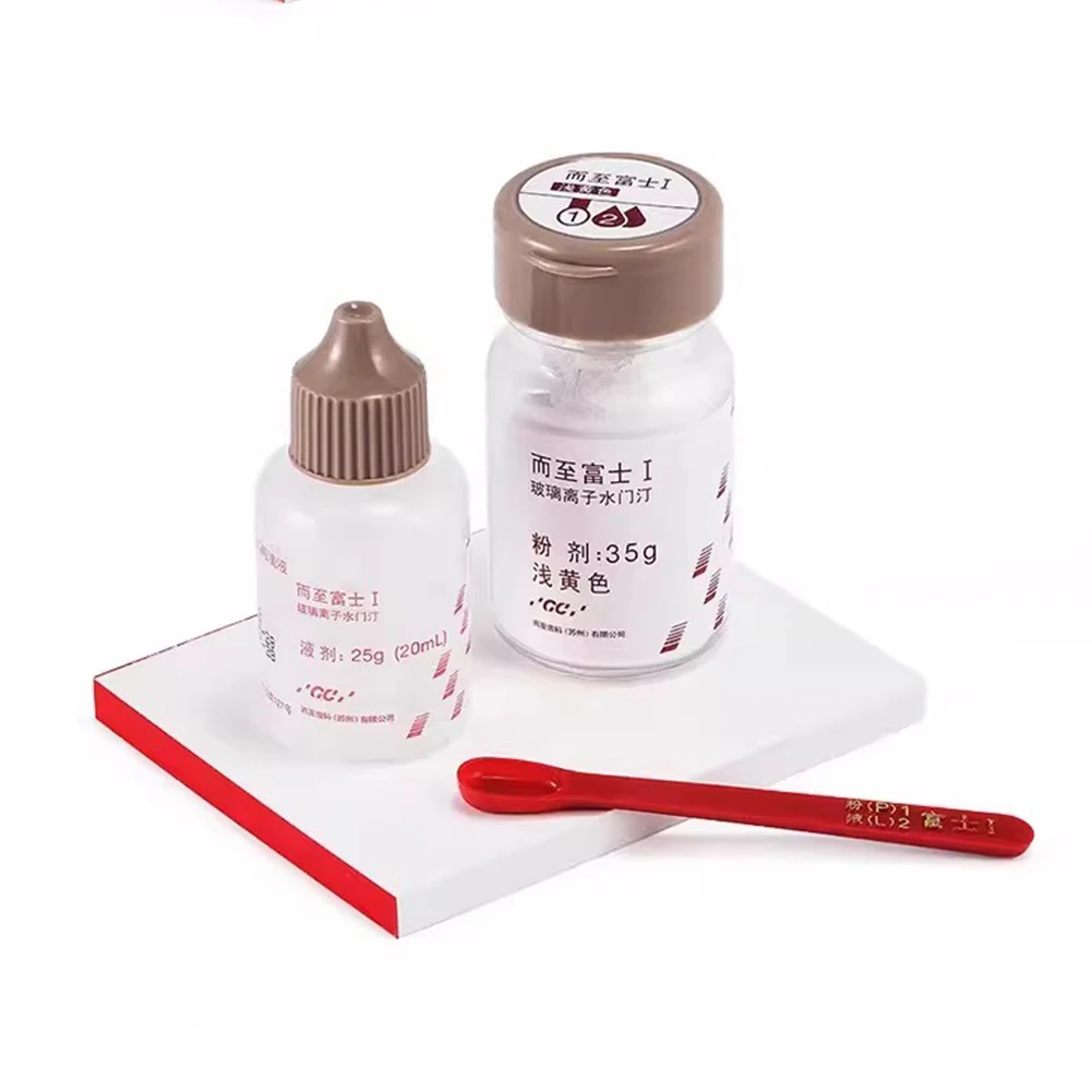 GC verre dentaire Ionomer ciment Fuji 1/2/9 verre ionisé Luting fluorure résine adhésif dents réparateur placage matériau de liaison