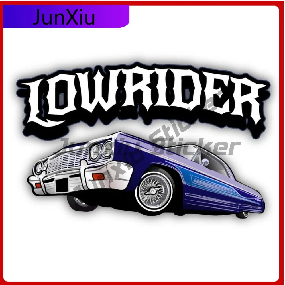 

Lowrider Car Shaped Vinyl Sticker Culture Enthusiast Flag Decal Occlusion Scratch Exterior Accessories Motorcycle Decoration Fun