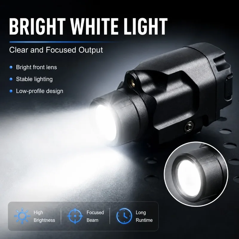 Strobe‑Supported LED Light Component Metal Under‑Mount Structure Fit for 20MM Rail DIY Modification Supply