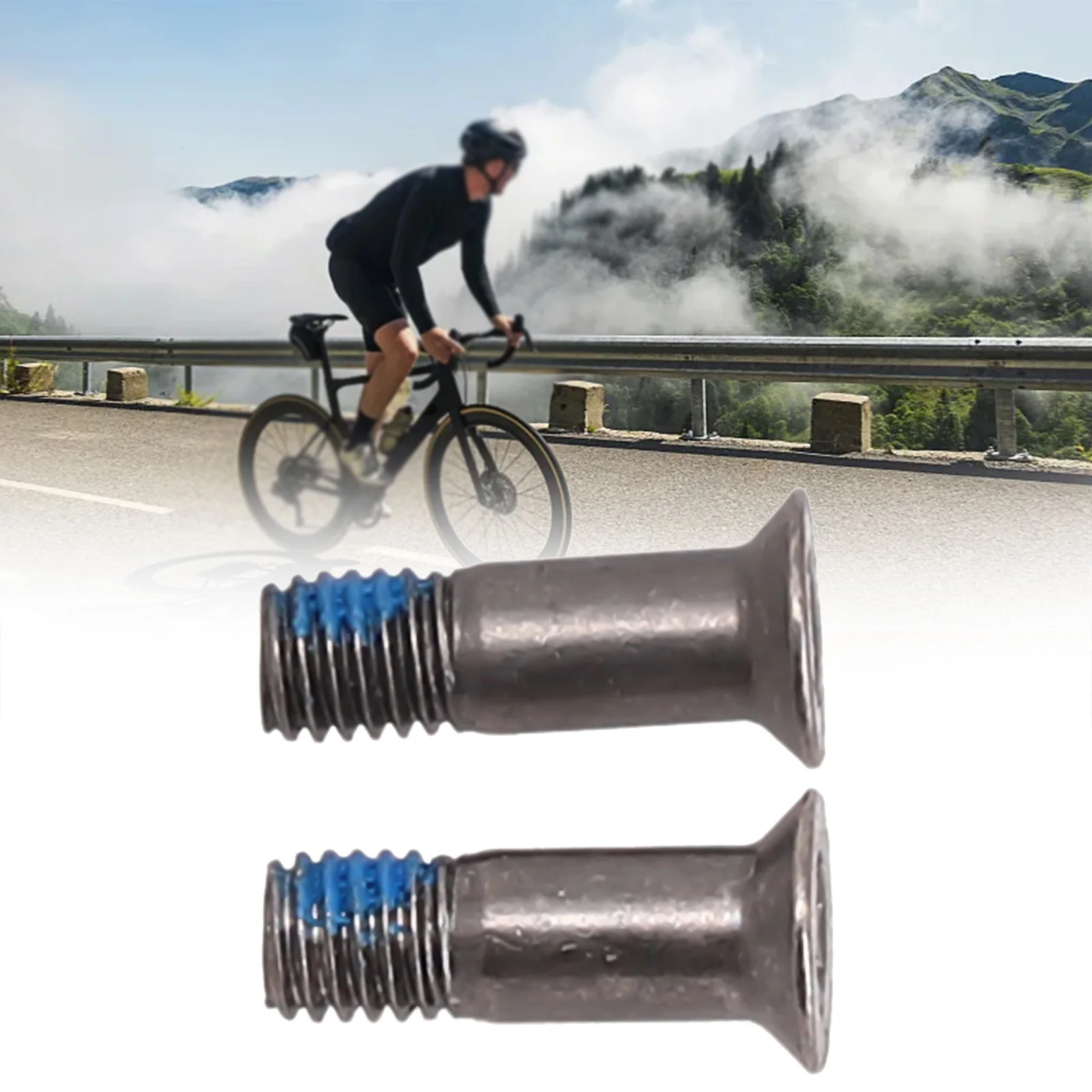 2 Pcs Bicycle Guide Wheel Screw M5x15.8mm Stainless Steel Rear Derailleur Wheel Guide Screws Bolts Bike Screw Accessories