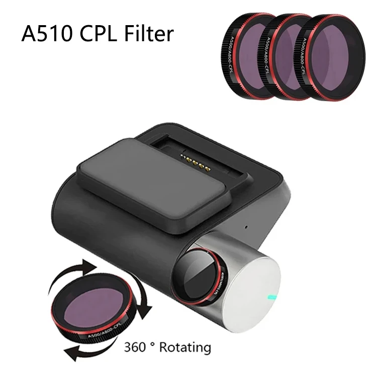 for 70mai Dash Cam A510 CPL Filter for 70mai Rear Cam RC11 CPL Filter