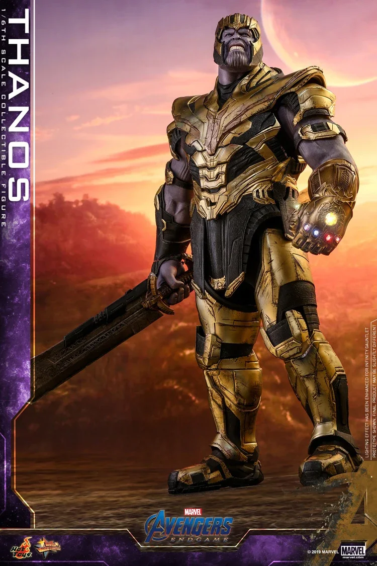 Original Hot Toys Thanos Action Figure 1/6 The Avengers 4 HT Thanos 3.0 MMS529 Anime Figure Endgame Model Toy Collection Gift