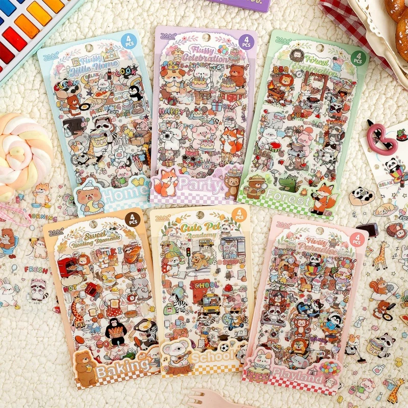 paquete-de-30-pegatinas-kawaii-de-conejo-panda-y-cerdo-adhesivos-decorativos-para-Albumes-de-recortes-manualidades-diarios-y-papeleria