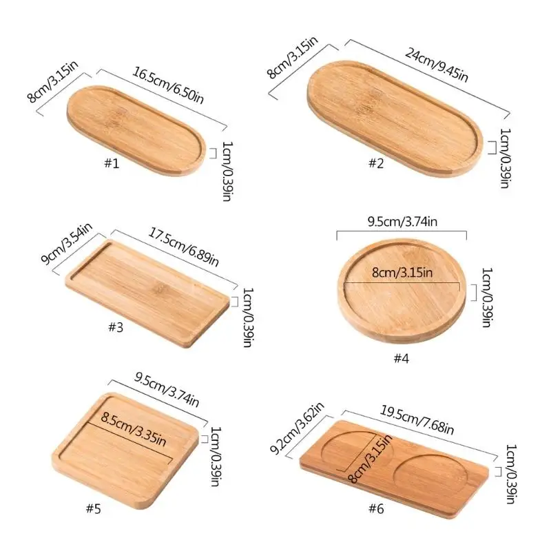 Soporte multifuncional para maceta, bandeja ovalada madera bambú para plantas, baño, cocina, bandeja para champú, bandeja