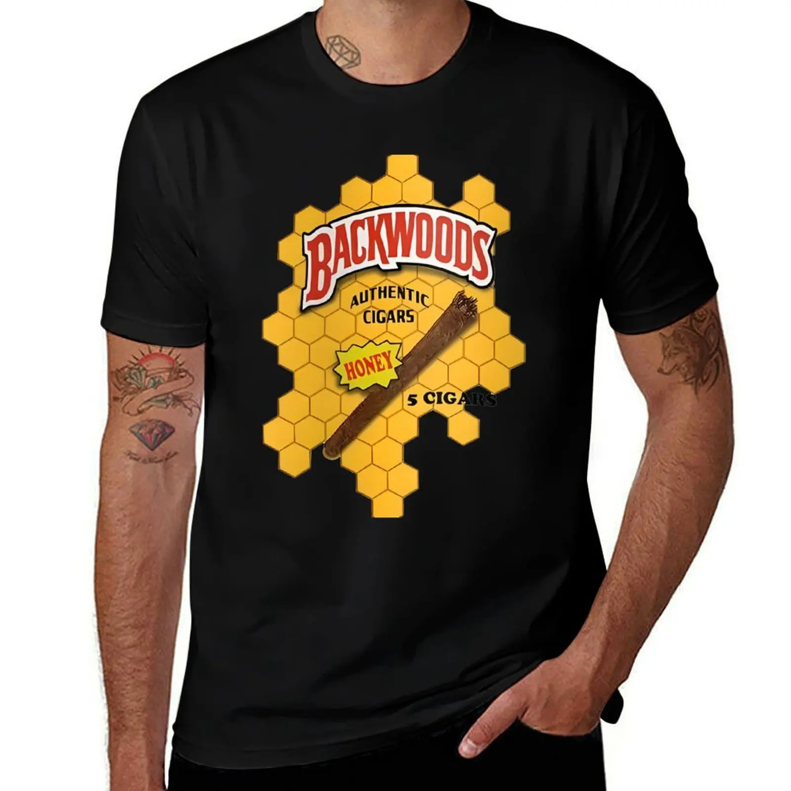 

HONEY BACKWOODS T-Shirt summer shirt anime vintage graphic tee plus size men clothing