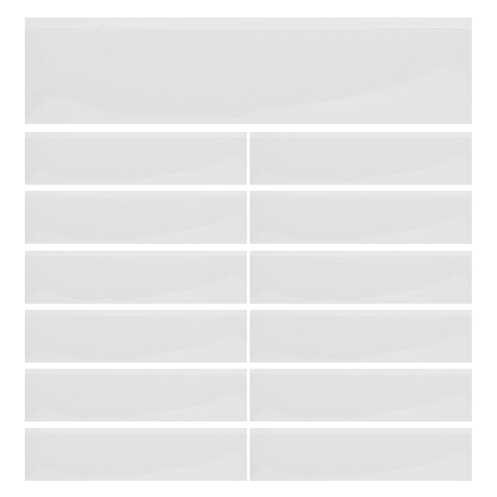 

1 Set Transparent Adhesive Label Pockets Pvc Clear Card Holders For Warehouse File Cabinet Organization Self-Sticking Plastic