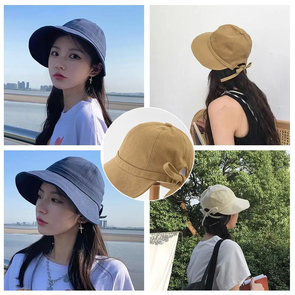 Women Summer Sunhat Foldable Outdoor Fisherman Hat Supplies Casual Wide Summer Beach Accessories Brim Quick Dry Hat Z0X7