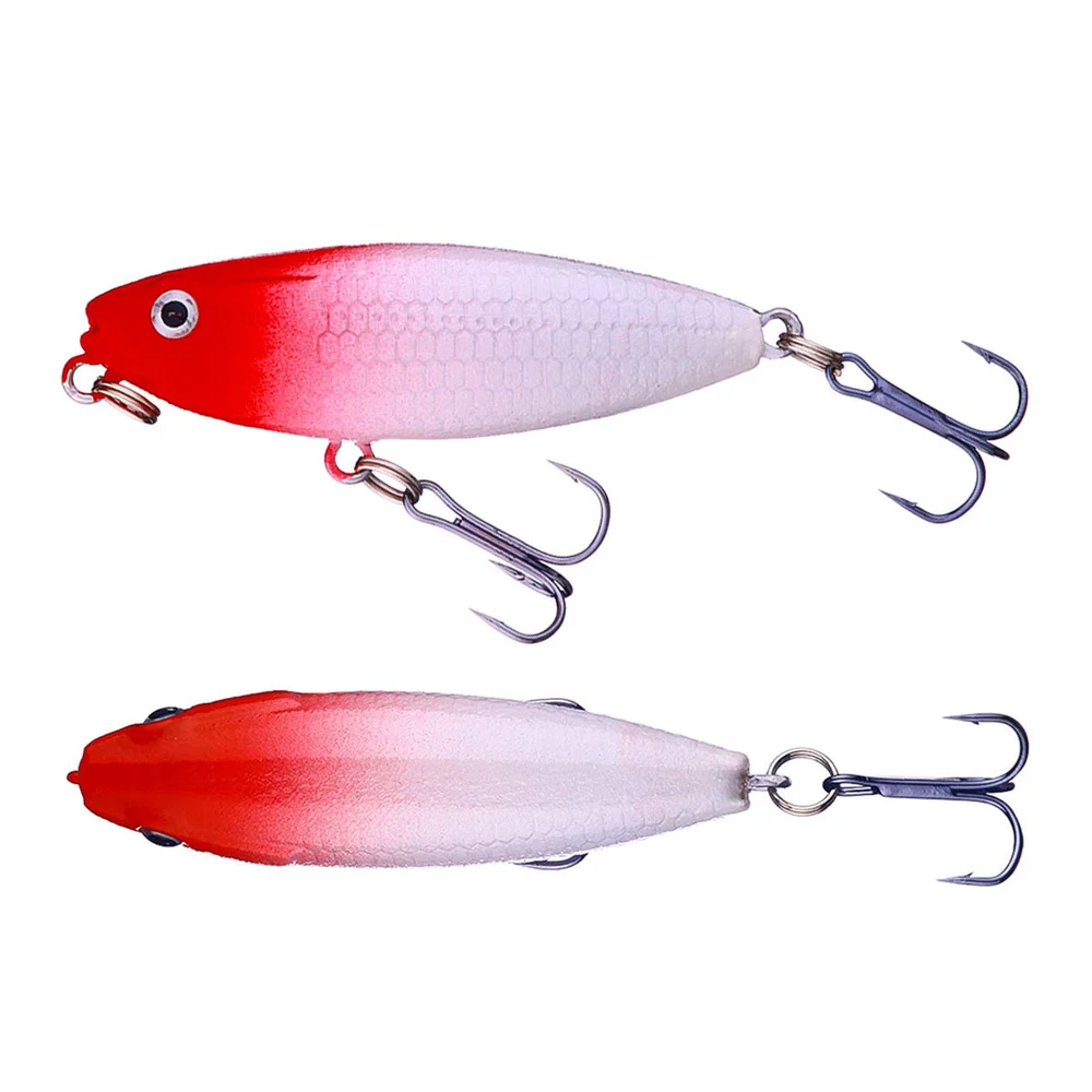 Sea Fishing Supplies 3d Simulation Eyes Sharp Hook Tip Available In Multiple Colors Specification 6cm-6.5g-8  Hook Fishing Bait