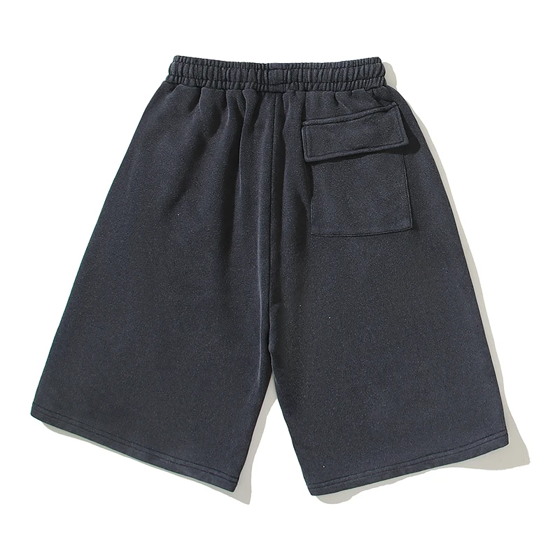 SAINT OF MICHAEL Nine-inch Nails Washed Black Hip Hop Cotton Vintage Fashion Outdoor Kanye West Jogger Casual Shorts for Men