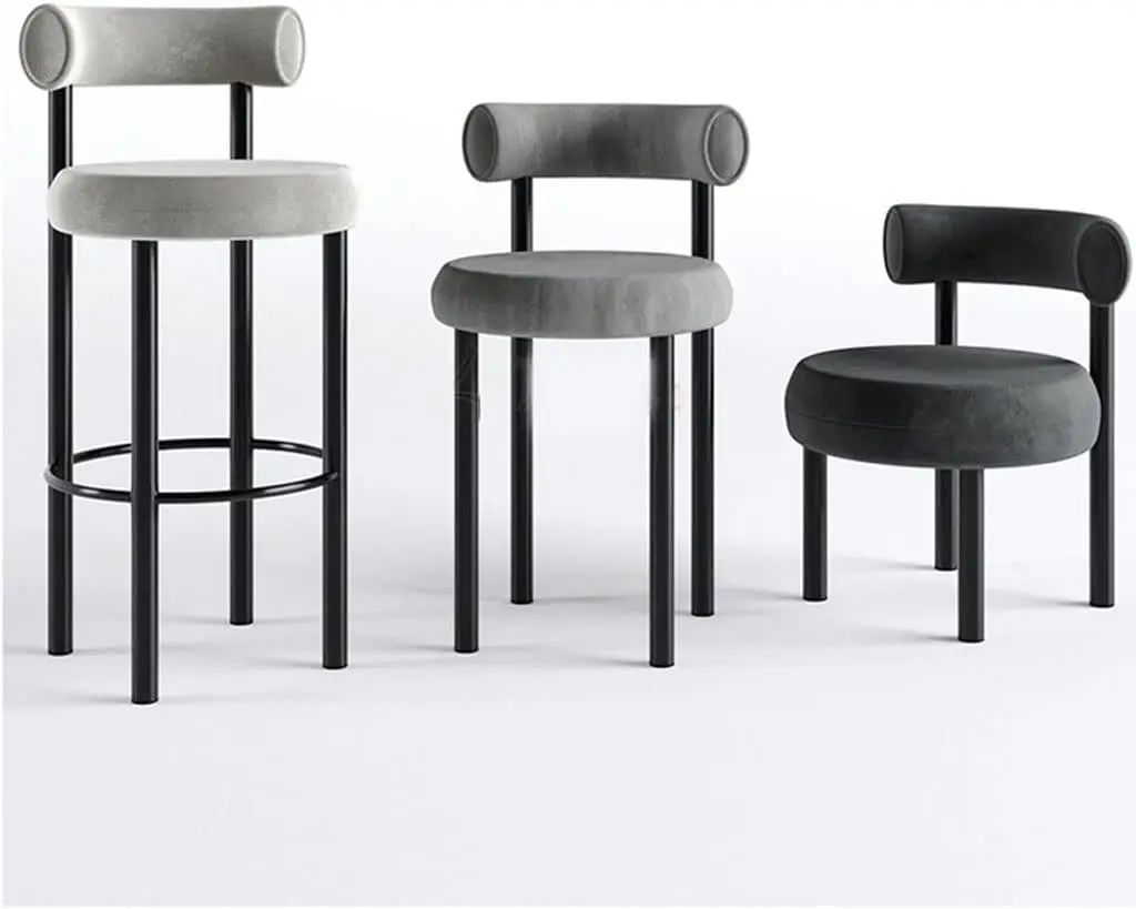 Counter Stools Fashion Bar Stool Suitable For Living Room Kitchen Dining Room Office Bar Chair With Backrest Bar Stool Cafe Bar