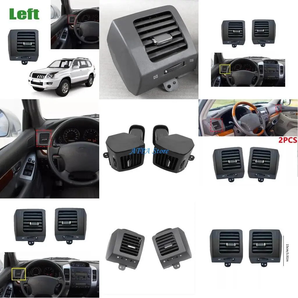 

U13C Air Conditioning Vent Cover Set, Air Flows Grilles for LC120 2003-2009 Dashboard