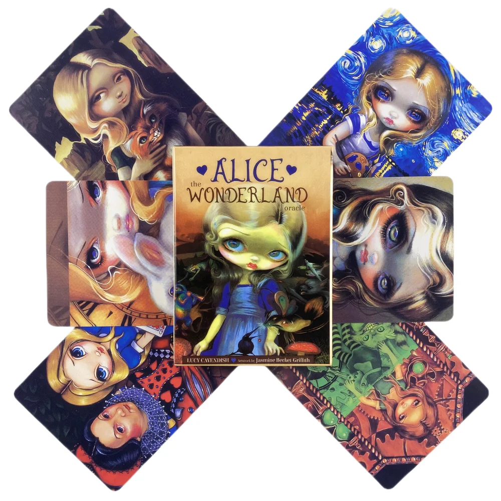 Alice The Wonderland Oracle Cards Divination Fortune Telling Tarot Training Deck Entertainment Board Game Party Edition