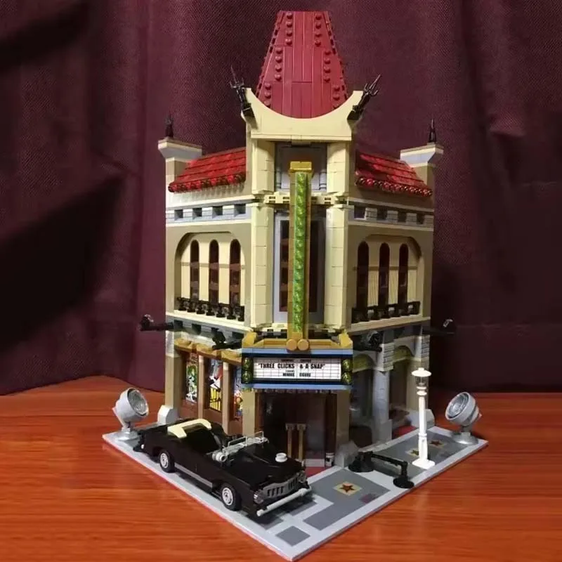 

2196 PCS Compatible 10232 Palace Cinema Classics Building Blocks Bricks Birthday Christmas Gift Toys City StreetView 15006
