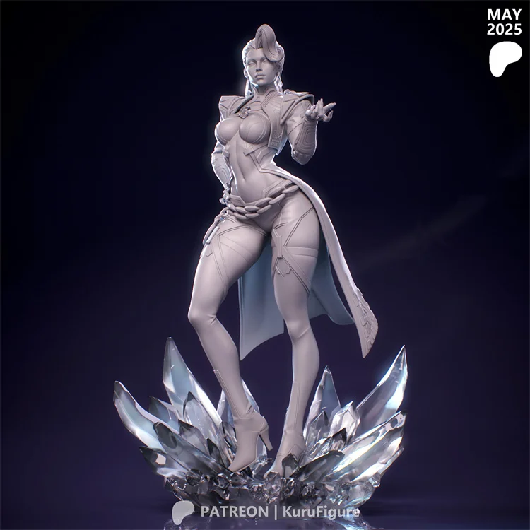 LinDeekin D268 Kit garage 3D personalizzati Figura non verniciata Modelli GK Puzzle in resina bianca smontato di modelli di personaggi