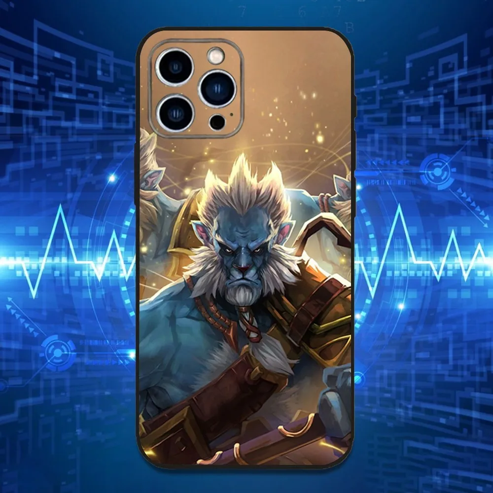 حافظة هاتف ألعاب D-Dota 2 الرائعة لهاتف iPhone 16,15,14,13,12,11 Plus,Pro Max,XS,X,XR,SE,Mini,8,7,غطاء أسود من السيليكون الناعم #3