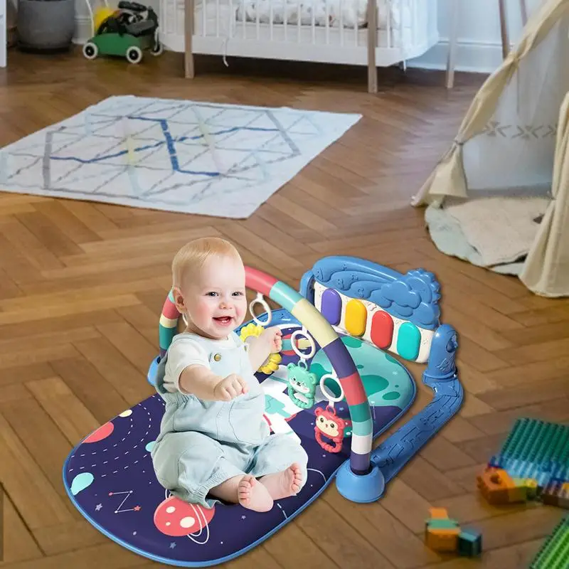 Baby Music Rack Play Mat Crawling Blanket Infant Playmat Early Education Crawling Game Toy For Newborn Gifts