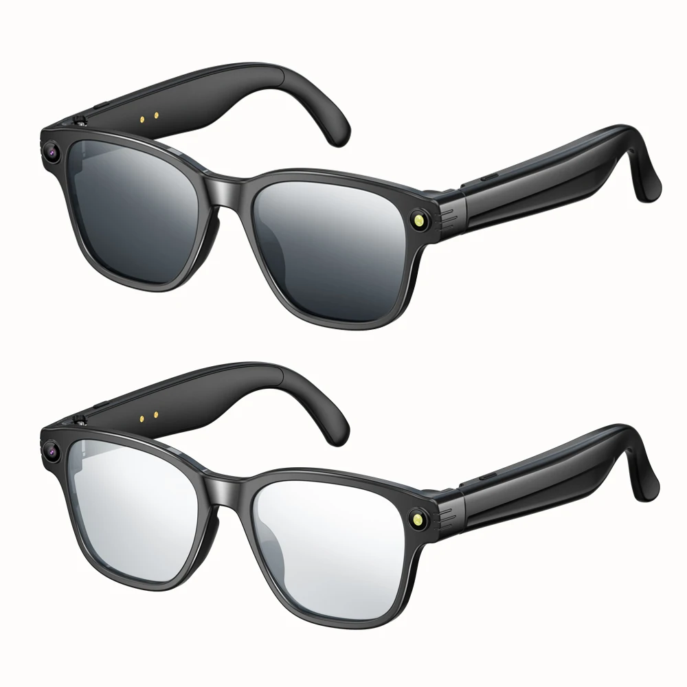 

800W Camera, Anti-shake +1200P High-definition Video Recording AI Smart Glasses Built-in Microphone,WiFi & Bluetooth,Answer Call