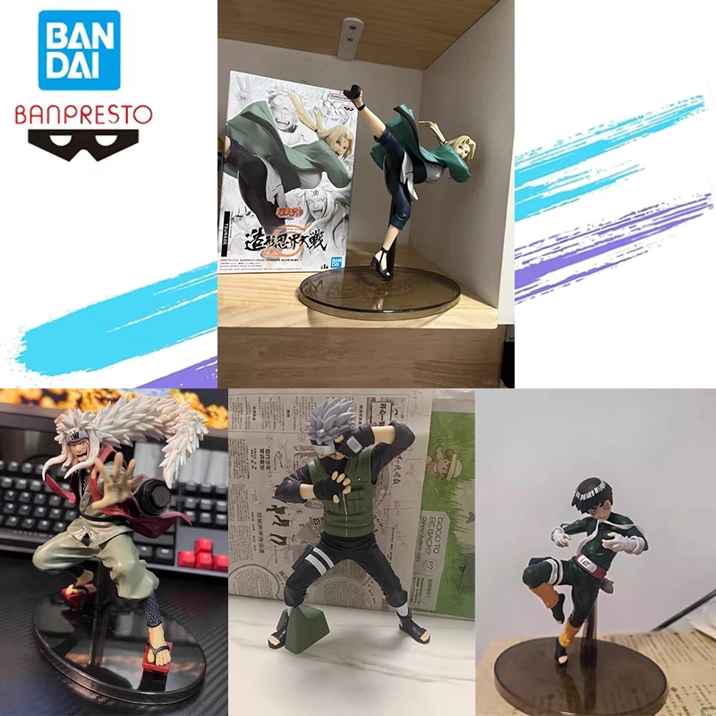 Instock بانداي بانبريستو الأصلي ناروتو شيبودن غرانديستا Bfc هاتاكي كاكاشي روك لي تسونادي جيرايا الحلي الشكل لعبة