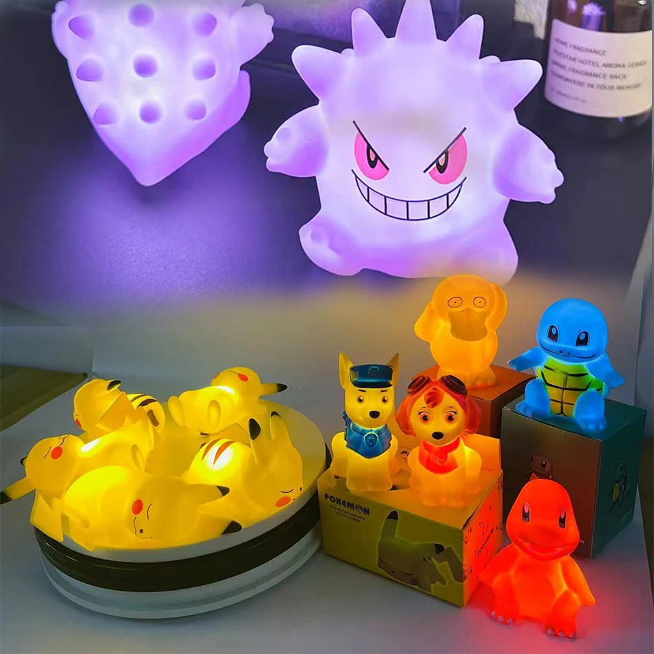 Pokemon Figures Night Light gengar Model Bedside Lamp Demon Doll Halloween Toy Gift Children Creative Collection Glowing Toys