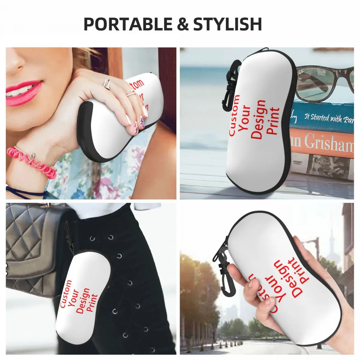 Custom Your Design Shell Eyeglasses Protector Cases Cute Sunglass Case Customized Logo Printed Glasses Pouch