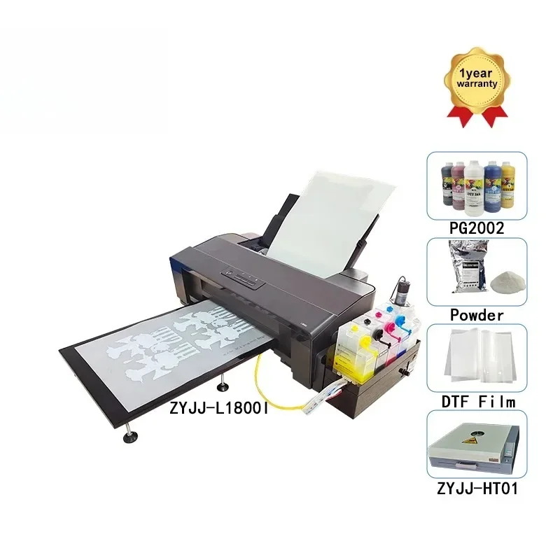 New Cheap Inkjet PET Film DTF A3+ A3 A4 Sheet Printer Machine L1800 Print Head