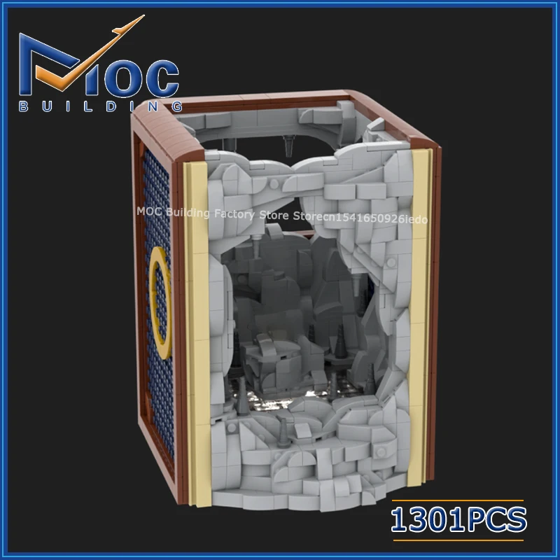 

Строительные блоки MOC, классическая серия фильмов, книга, уголок, модель, существо Gollum, сцена, сделай сам, сборные кирпичи, креативные игрушки, рождественские подарки