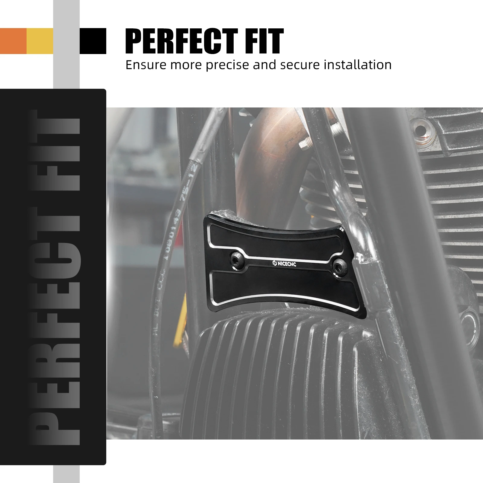 NICECNC Frame Downtube Crossbrace Cover for Harley Road King/Special FLHR/XS Street Glide FLHX/S/ST Road Glide FLTRX/S/ST/SE