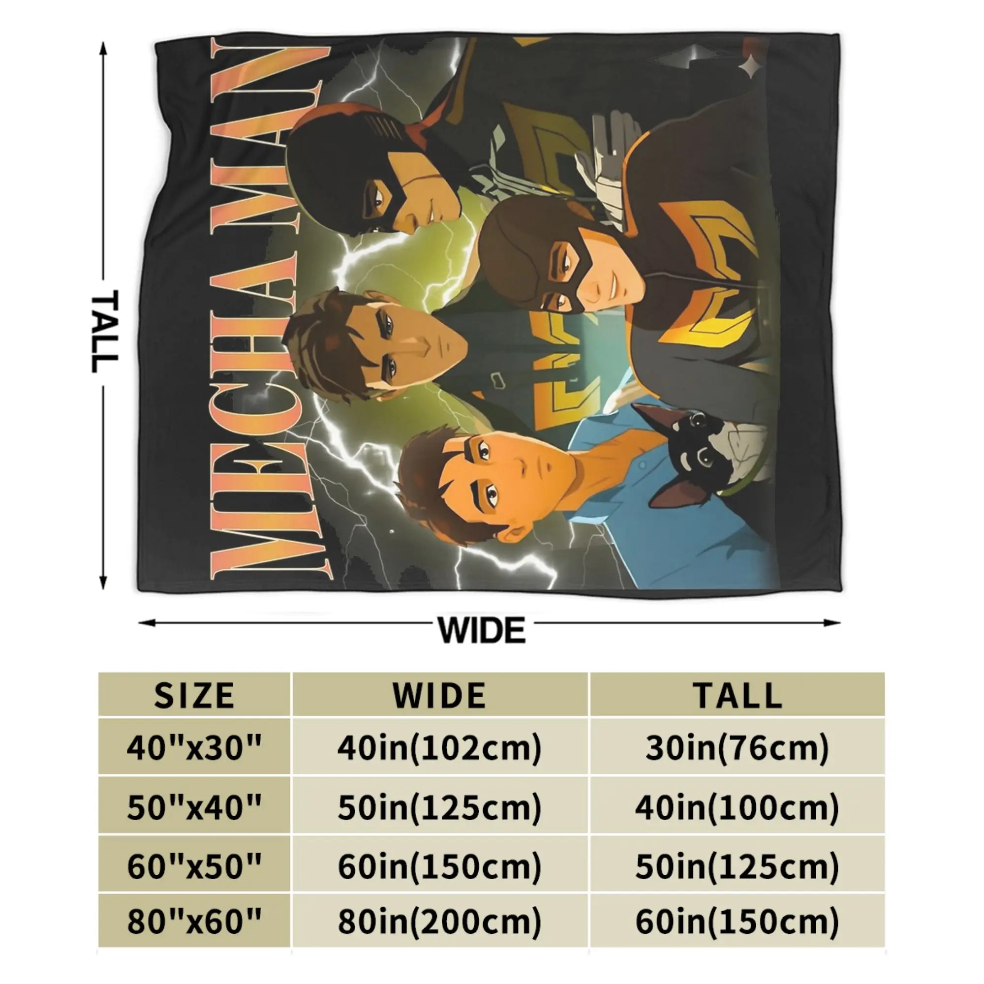 Mecha الرجال روبرت روبرتسون إرسال لعبة البطانيات الصوف الخريف/الشتاء فائقة النعومة رمي بطانية للفراش غرفة نوم المفرش
