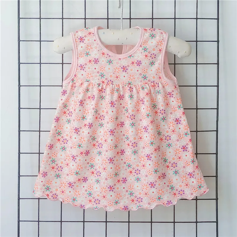 Baby girl Dress summer Girls Dresses Style Infantile Dress Hot Sale Baby Girl Clothes Red Flower Style Dress 0-24months