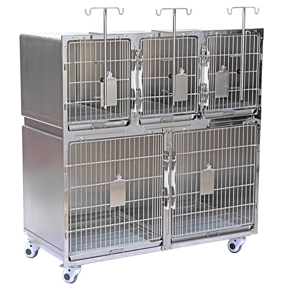 

good price vet clinic veterinary Five parts of dog cat cage bank modular cage banks