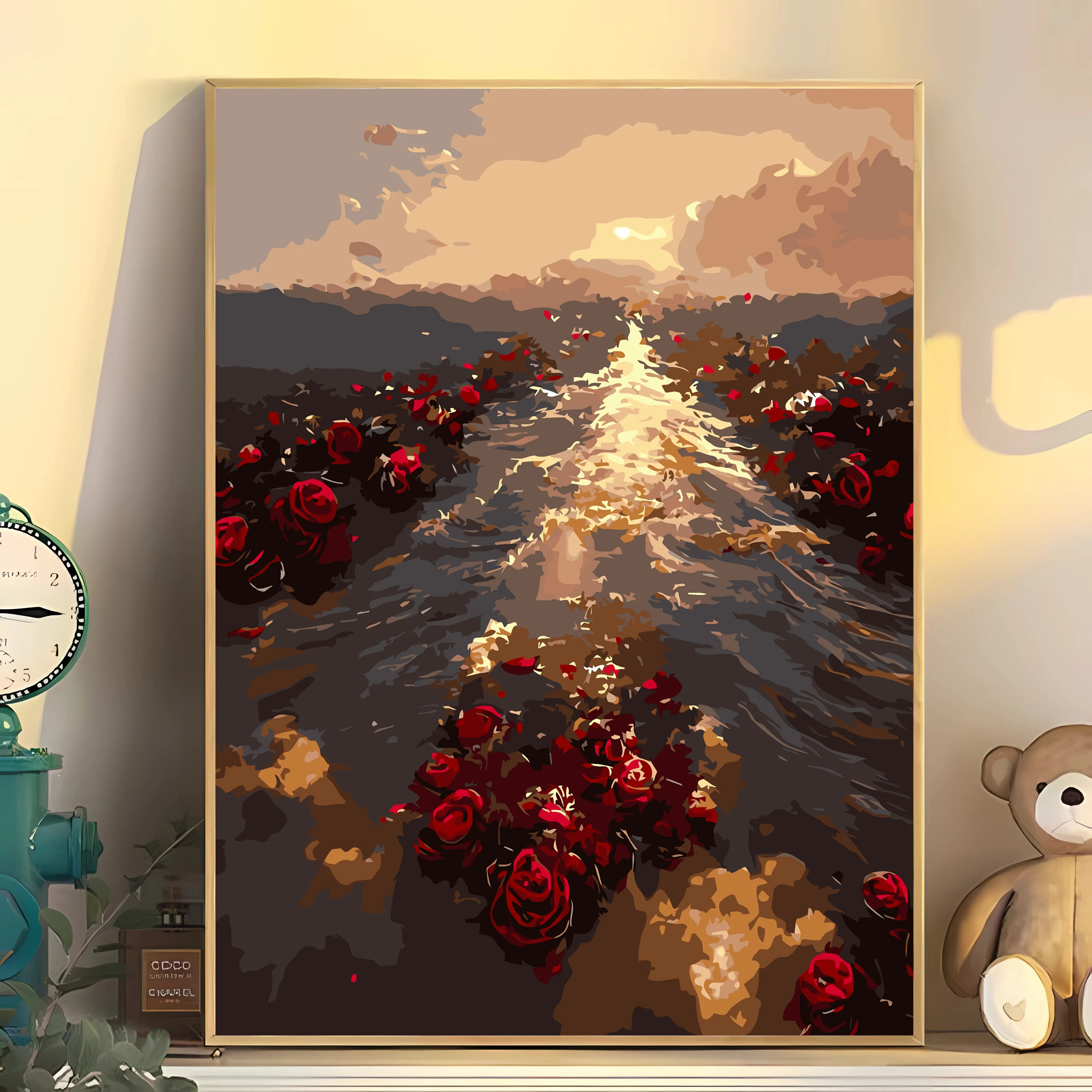 

5410081 Digital oil painting living room decorative painting sofa background wall hanging painting
