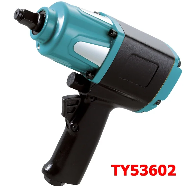 TY53602K Pneumatique 1/2 po Kit de clé à chocs (13 pièces) Le design composite ergonomique léger réduit la tension du poignet et la fatigue