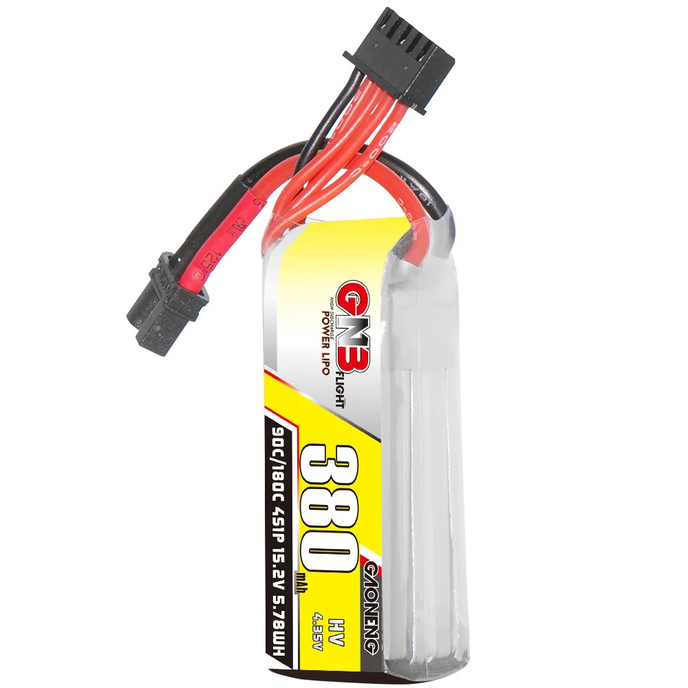 Original GNB 15.2v 380mAh 90c/180c Lipo Battery For RC Helicopter Quadcopter FPV Racing Drone Spare Parts HV 4s Battery