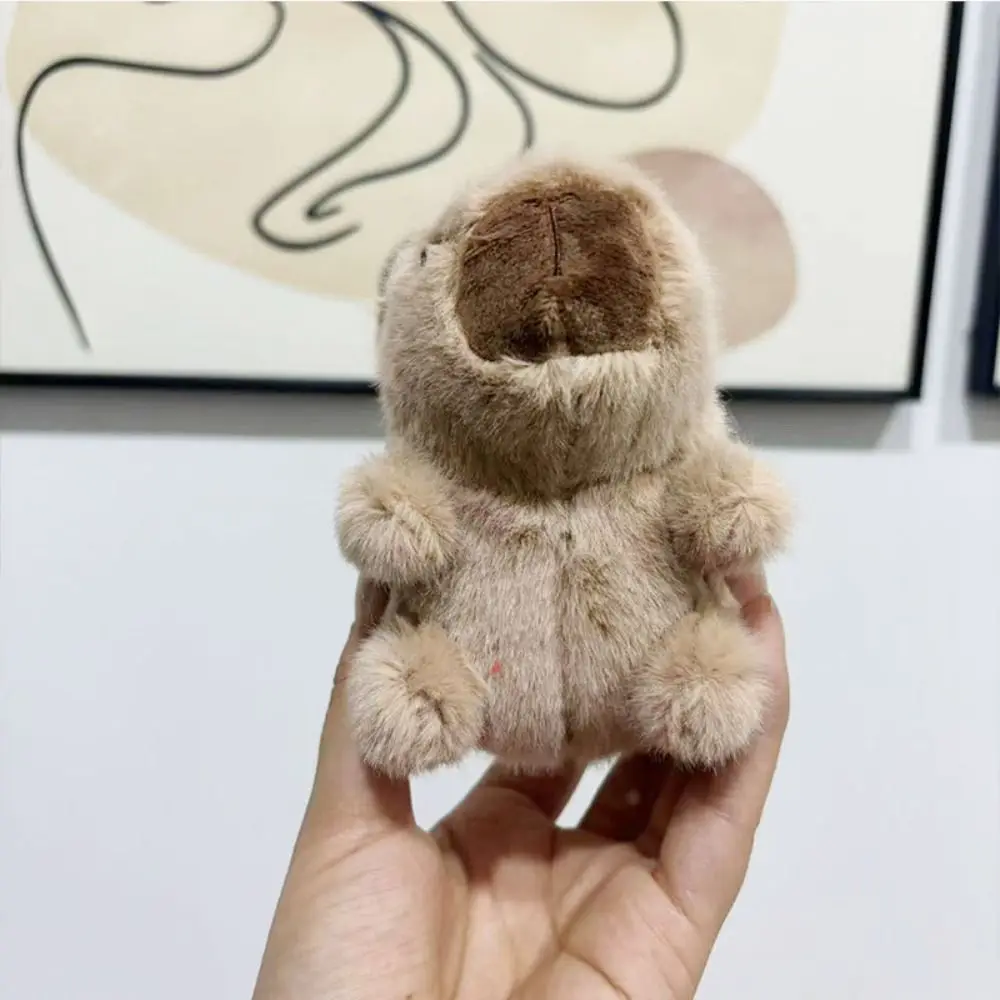 Multicolor Capybara Keychain Cute Toy Simulation Capybara Pendant Stuffed Animals Accessories Fluffty Animal Doll Car Ornament