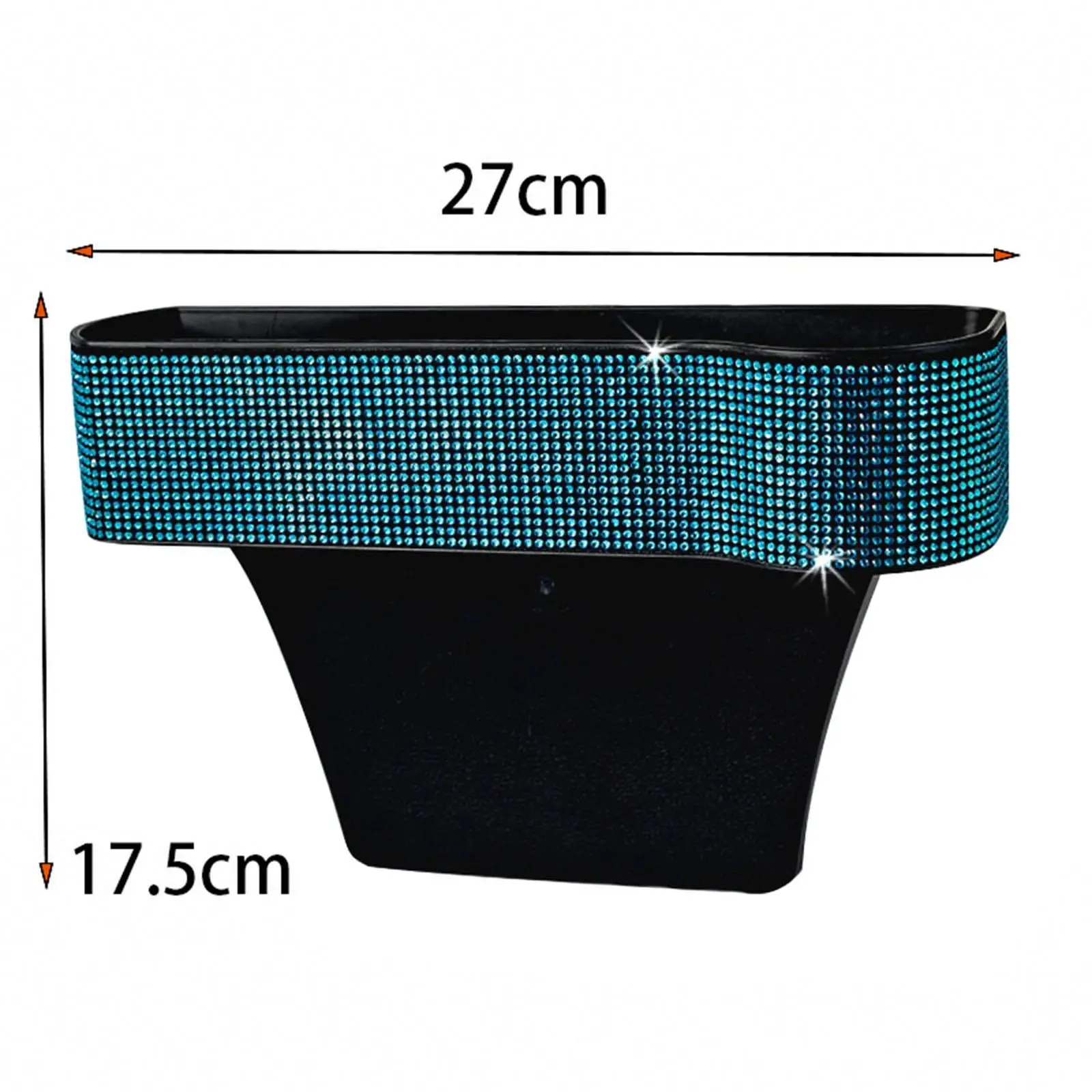 Car Seat Gap Filler Organizer Reserved Charging Hole Rhinestone Interior Accessory Seat Crevice Storage Box for Sundries image 4