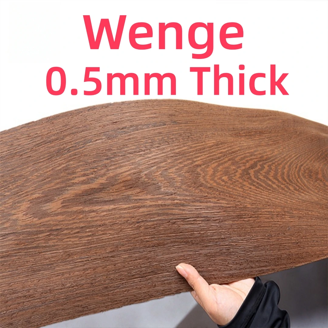 0.5mm Thick Natural Wenge Wood Veneer For Guitars Pianos Drums Inlay Art Handmade DIY Crafting And Instrument Decoration